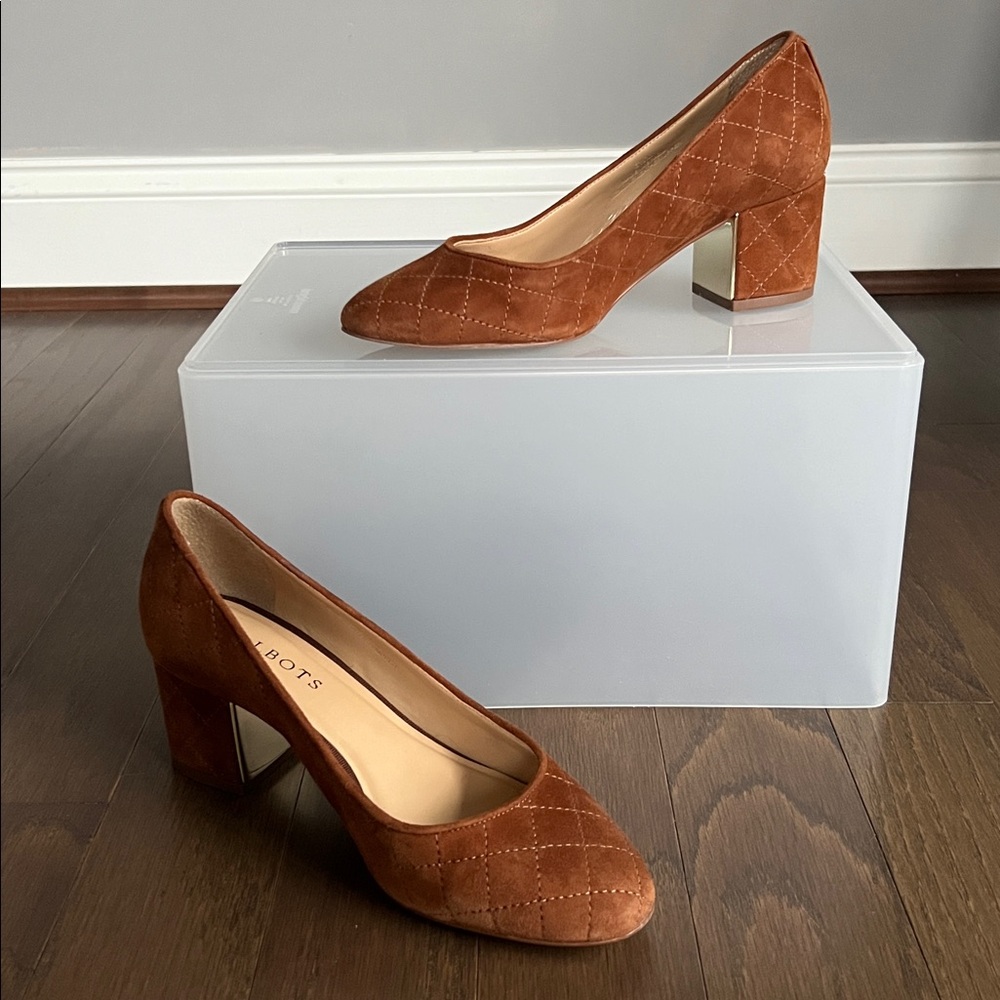 Talbots Isa Suede Block Heels - Picture 2 of 11